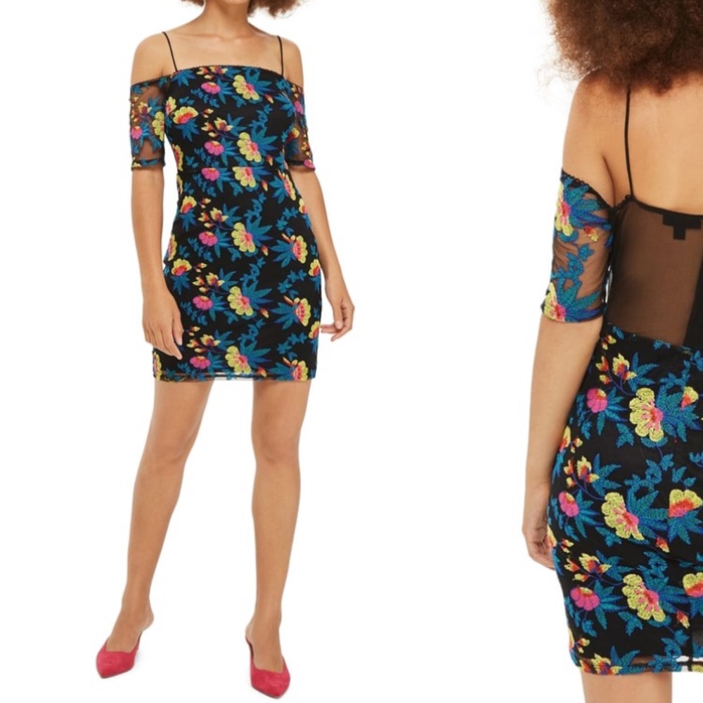 Topshop embroidered Summer dress